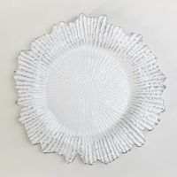 EG-WD79-2 Vente en gros Prix plus bas Décorations Assiettes en plastique argentées et dorées pour les événements de mariage Décoration de fête