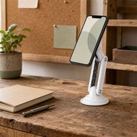 Support de téléphone de bureau mains libres pour une visualisation optimisée avec positionnement flexible – Support de téléphone mobile professionnel personnalisé pour le bureau