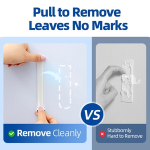 Modern Strong Adhesion Removable 4-Piece Eco-Friendly Self-Adhesive Plastic <strong>Wall</strong> Hanger Hooks Coat <strong>Clothes</strong> Hanger <strong>Rail</strong> for - Product Image 6