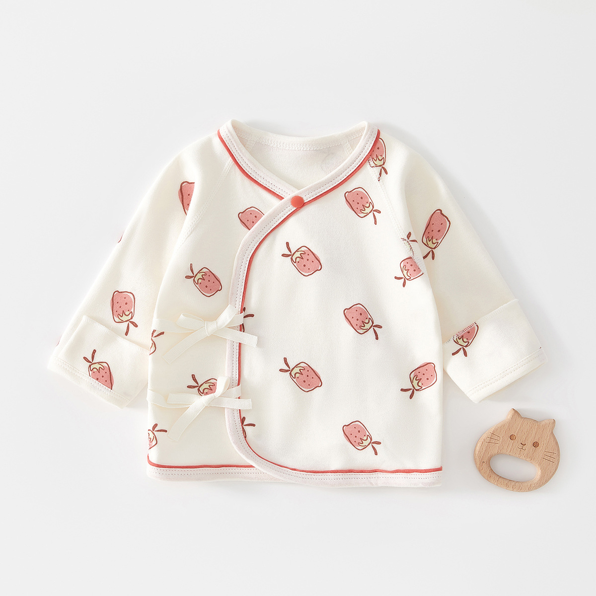 Spring autumn half back cream strawberry