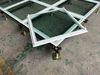 XIANGLI Design Industriel - Panneau Transparent en Verre Trempé Haute Résistance 600x600mm pour Plancher Surélevé de Centre de Données