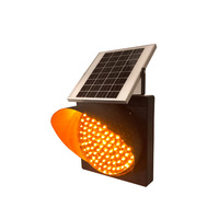 CadSolar CS-SW-406AJ Feu de signalisation solaire à économie d'énergie, design mince de 200 mm pour la signalisation aéroportuaire