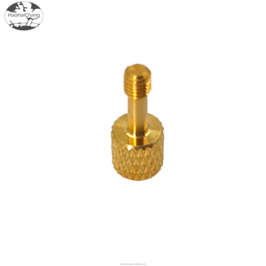 Máy Tiện Tự Động Không Tiêu Chuẩn <span class=keywords><strong>Brass</strong></span> Metric Phần Cứng Chuyển Các Bộ Phận Có Knurled 6Mm Đầu M3 Đồng Vít Stud - Product Image 6