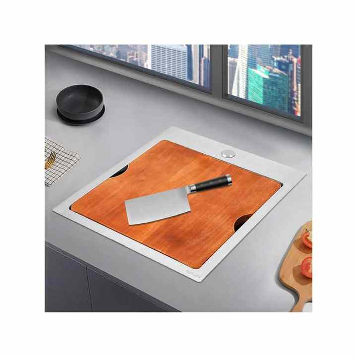 Stainless Steel Kitchen Sink with Faucet Nano Surface Treatment Workstation Sink with Cutting Board and Strainer