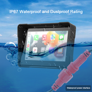 Lecteur de voiture Portable Android Auto GPS système 5 pouces affichage plein écran 5 pouces Carplay Para Motocicletas pour moto Headunit - Product Image 4