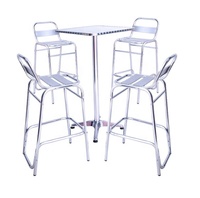 Table pliante de café de bar de haute qualité Tables d'extérieur en aluminium Bar Table de bar portable