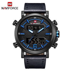 นาฬิกา NAVIFORCE 9135 สำหรับผู้ชาย ของแท้ นาฬิกาจับเวลา นาฬิกาปลุก นาฬิกาสปอร์ต นาฬิกาข้อมือสีน้ำเงินสุดหรู - Product Image 1