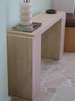 Table d'entrée moderne de luxe Calacatta pour alto mobilier de salon Table d'entrée en travertin Table console en pierre et marbre