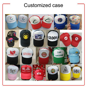 Casquette de camionneur en <span class=keywords><strong>mousse</strong></span> brodée personnalisée, cadeau respirant, casquette de baseball pour hommes et femmes vierge bicolore avec maille - Product Image 2