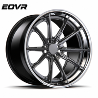 Ruedas Forjadas EVOR, Monobloque de Lujo Personalizadas, Diseño Cóncavo Profundo de 2 Piezas, 18 19 20 21 22 23 24 Pulgadas, 5x108 5x120 5x112 5x114.3