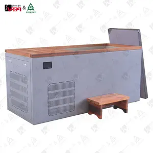 Vapasauna直销制造商最畅销的便携式木质冷插浴缸，带 #304不锈钢冷插冷却器衬里