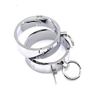 Heavy Metal Handmanchetten Met Ketting Voor Slave Bdsm Games Enkelboeien Voor Paar Flirten Bedhouders - Product Image 2