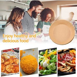 Air Fryer Silicone Paper Bowls 6 Inch Round Disposable Baking Liners for Cooking - Product Image 4