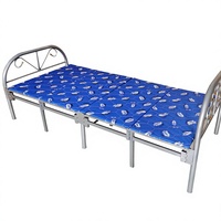 Lit pliant en métal, design simple et moderne, facile à assembler, gain de place, idéal pour l'école ou la chambre, mobilier pas cher.