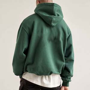 <b>Thick</b> Heavy Blank Hoodie Drop Shoulder <b>Men</b> Sweatshirt Custom Logo Rhinestone <b>Fleece</b> Heavyweight Sportswear Oversized Hoodie - Product Image 6