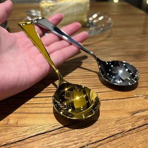 Stainless Steel Round Head Spoon 410 Popular Spoons Food Grade Household Soup Dessert Cooking Spoon - Product Image 4