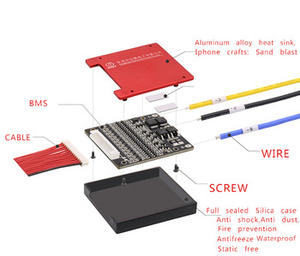 <span class=keywords><strong>3.7V</strong></span> 60V ליתיום NMC סוללה BMS 16S 15A 20A 30A 40A 60A PCM עם איזון עבור חשמלי רכב E-אופני קטנוע שמש - Product Image 3