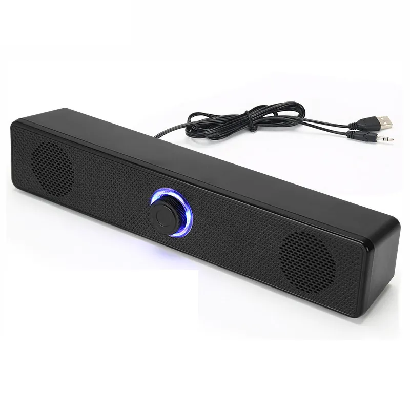 PC Soundbar Wired Bluetooth Speaker USB Powered Soundbar for TV Pc Laptop Gaming Home Theater Surround Audio System