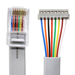 PVC cao thông tin liên lạc Đồng Ethernet vá dây chống cháy mèo 8 mạ Vàng phẳng cat8 SFTP Jumper cáp RJ45 nối - Product Image 3