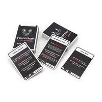 Cartes de jeu de team building, boîte en papier, jeu de 54 cartes pour événements, usage familial, impression professionnelle personnalisée, boîte portable