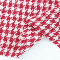 Chine fabricant vente chaude pied de poule Tweed tissu fantaisie fil teint tissé Tweed tissu pour manteau