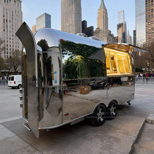 Trailers de Comida Modernos para Exterior, Totalmente Equipados, para Sorvete, Doces, Salgadinhos, Lanches e Churrasco, com Construção em Aço Inoxidável - Product Image 3