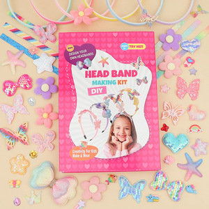 Wholesale 6PCS Kids Handmade Fashion Headband Making Kit for <b>Girls</b> DIY Hair Accessories <b>Set</b> Arts & Crafts <b>Gift</b> for Birthday - Product Image 5