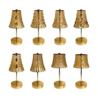 Lampe de table en plastique durable, écologique, de style européen, petite et luxueuse, avec base combinée, lampe de chevet, décoration intérieure moderne