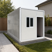 Maison conteneur préfabriquée durable, directement d'usine, 20FT/40FT, personnalisable, pliable, extensible, en panneaux sandwich, acier modulaire, sécurisée