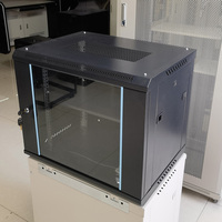 Armoire de serveur réseau murale en acier de 19 pouces 9U
