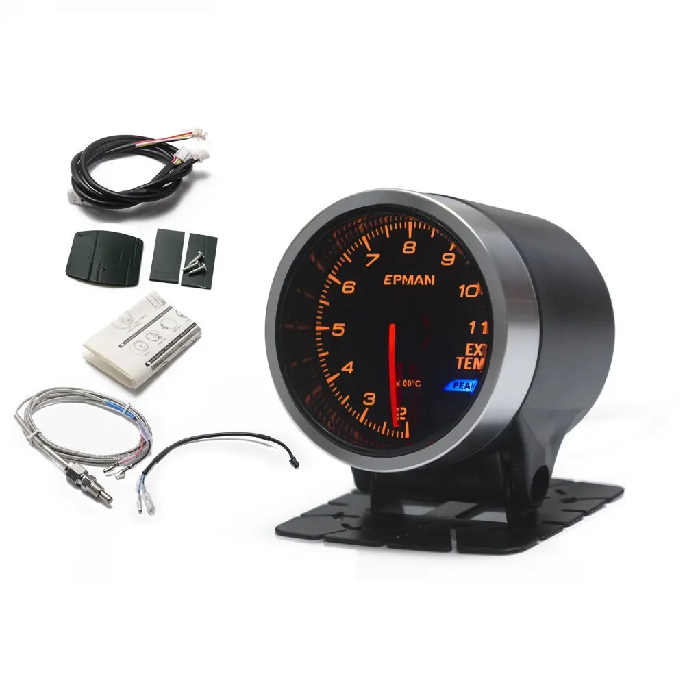 EPMAN 2" 52mm Car Boost Meter Oil Pressure Water Temperature Tachometer RPM Volt Gauge Auto EXT EGT Meter