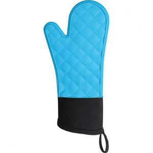 Christmas Printed Cotton Oven Gloves Comfortable <b>Microwave</b> Mittens with Holiday Logo Gift Idea - Product Image 5