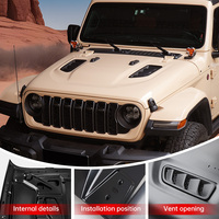 Capot moteur 10e anniversaire pour Jeep Wrangler JL 2018 + et Jeep Gladiator JT 2018 + (ne convient pas pour JL 392 et JT Mojave)