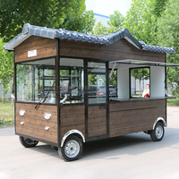 Kiosque de distribution d'aliments, 10 pouces, 4 roues, support pour chien chaud, chariot de distribution, glaces camion Dessert, Halal boulettes, Mobile