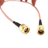 YZlink Factory RG316 RP Plug Switch N TNC BNC UHF MCX MMCX TS9 CRC9 Câble de queue de cochon à Angle droit droit