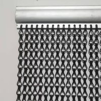 Rideau en maille de chaîne d'aluminium décoratif, draperie moderne en chaîne métallique pour hôtel, restaurant, intérieur de maison, cloisonnement