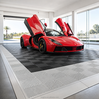 Dalles de sol de garage en plastique durable, modulaires, antidérapantes, à clipser, pour garages et ateliers intérieurs