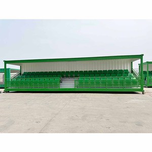 Tribuna Móvil Temporal para Estadios, Contenedor Tipo Grada, Asientos para Espectadores al Aire Libre con Compartimento de Servicio para Clubes de Fútbol - Product Image 2