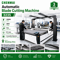 Machine de découpe à couteau vibrant à grande vision Shandong Chenmai 3235 pour la découpe d'étiquettes en vinyle et en cuir synthétique