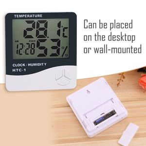 Medidor Digital Profesional de Temperatura y Humedad para Espacio de Trabajo de Extensiones de Pestañas, Color Blanco - Product Image 3