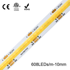 高品質の調整可能なホワイトデュアルカラー608LED/<span class=keywords><strong>m</strong></span> COB CCTLEDストリップライトDC24VRa90リモコンWi-FiスイッチモードMOQ 5m - Product Image 2