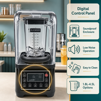 Mixeur Commercial Robuste 2200W, Mixeur Numérique Insonorisé, Pots de 1,8L à 4,5L pour Restaurants et Hôtels