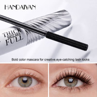 HANDAIYAN Nouvelle Arrivée Mascara Coloré Imperméable Effet Cils Courbés 4D Fibres Maquillage Yeux Marque Privée Vente en Gros