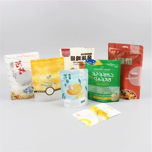 Custom Wholesale Food Grade Doypack Heat Seal <b>Zip</b> Lock Package Bags Zipper Aluminum Foil Mylar Tear Notch Matte Stand up Bag - Product Image 1