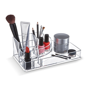 กล่องใส่เครื่องสำอาง 22.3X12.7X8CM แบบใส - Product Image 1