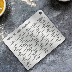 Cross-border stainless steel refrigerator magnets with magnetic scale, baking unit converter, <b>measuring</b> cups and <b>spoons</b> - Product Image 4