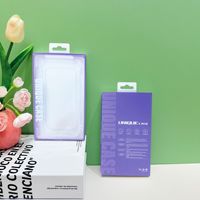 Boîte d'emballage cadeau universelle portable en carton rigide orange et blanc pour téléphones et appareils électroniques, avec conception de logo personnalisé