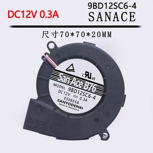 Sanyo Denki 9BD12SC6-4 7020 12V 0.3A Centrifugal Blower Fan <b>For</b> <b>Computer</b> <b>Case</b> - Product Image 5