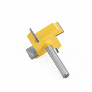 Fraise à quatre cannelures de type T, queue de 1/4 po, pour le fraisage du bois, le rainurage et le dégrossissage, tête de fraise pour machine de gravure - Product Image 1