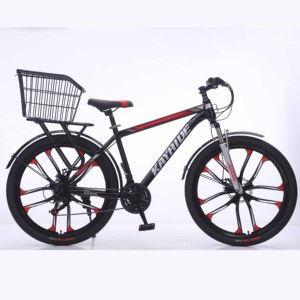 Bicicleta Cómoda de Alta Calidad para Desplazamientos Diarios, 21 Velocidades, 26 Pulgadas, Horquilla de Suspensión Delantera, Canasta Incluida, Unisex - Product Image 3